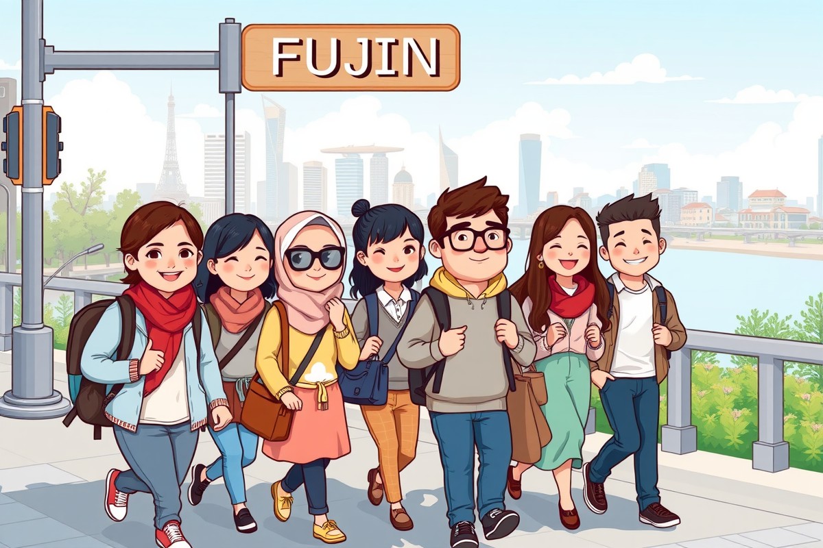 Foreigners walking near Songhua River in Fujin for local WeChat groups.