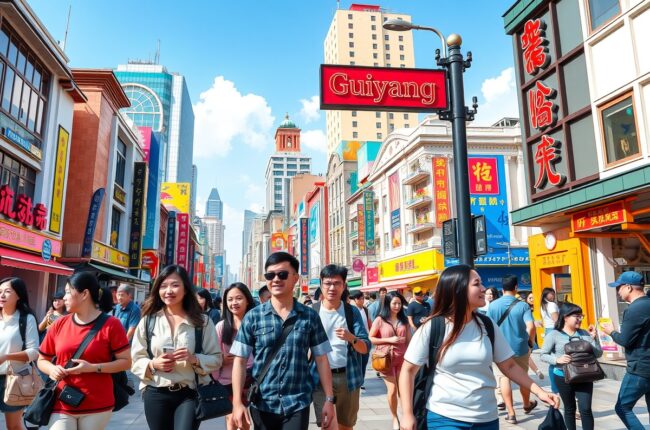 Foreigners walking in Guiyang, near the Guiyang Zoo