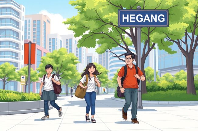 Foreigners walking near Hegang Railway Station looking for WeChat groups.